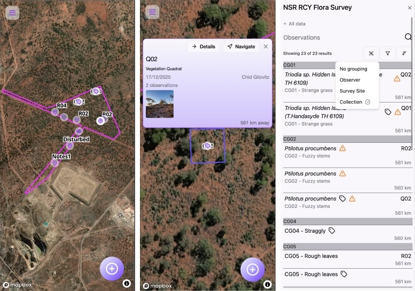 Fieldbook screenshot
